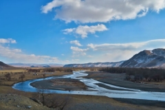 Fluss an der Grenze vom Terelj Nationalpark